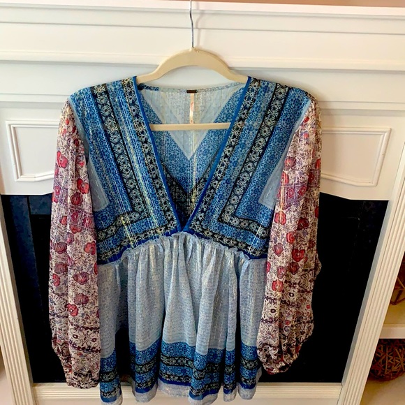 Free People Allyha Printed Tunic - Picture 2 of 4
